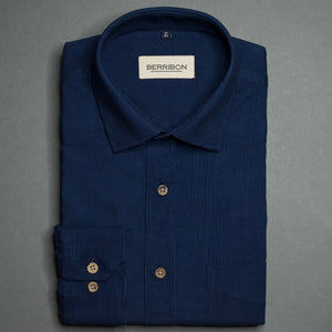 Navy Blue - Corduroy Shirt