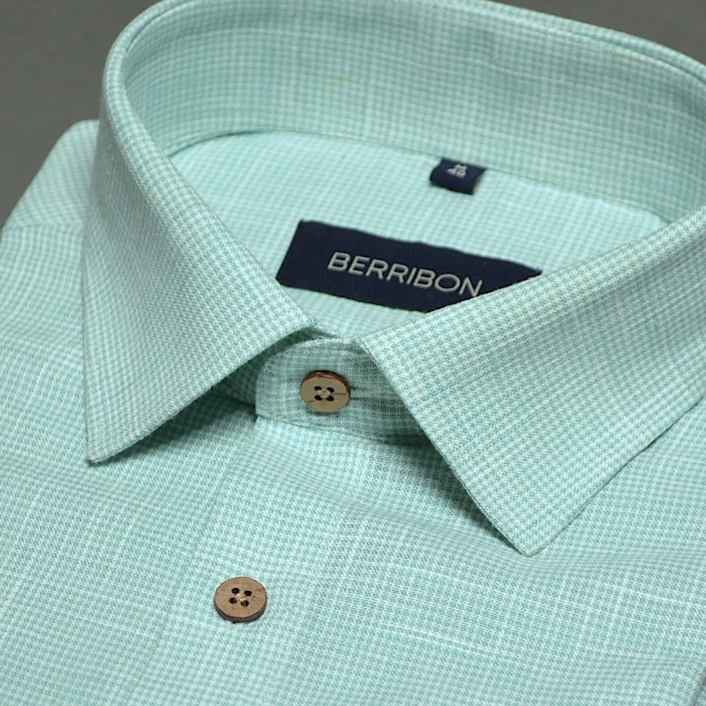 Celadon Cotton Linen Shirt