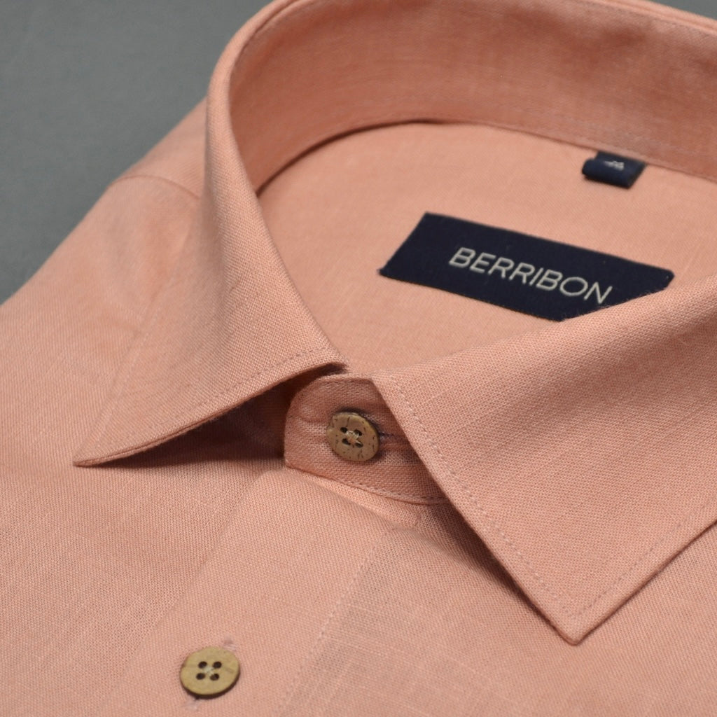 Peach - Linen Shirt