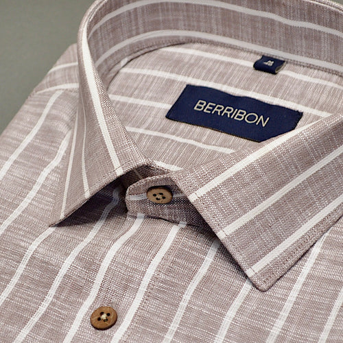 Sandstone - Striped Linen Shirt