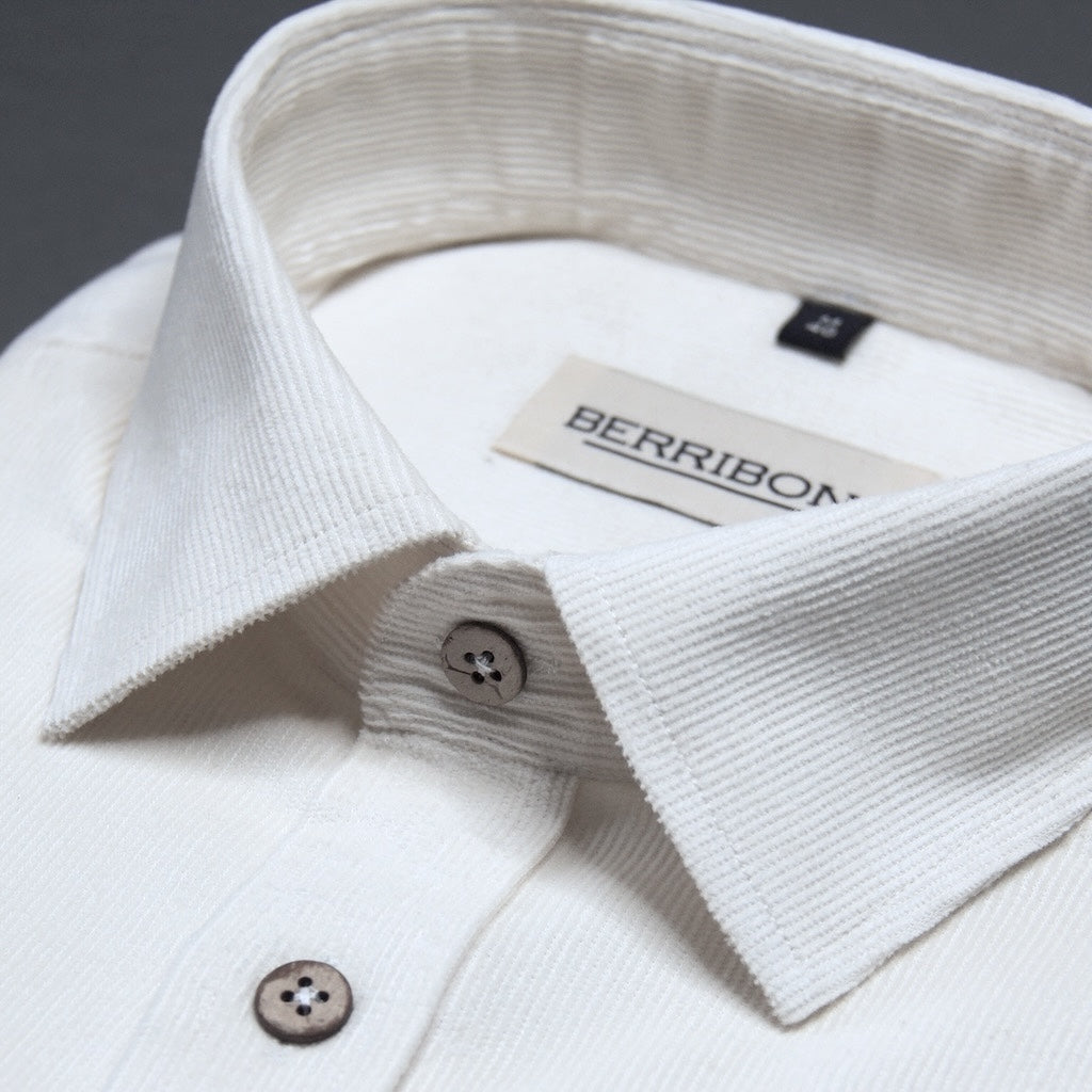 Snow - White Corduroy Shirt