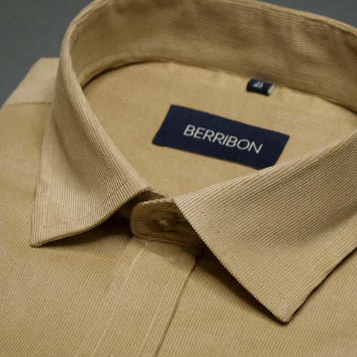 Beige - Corduroy Shirt